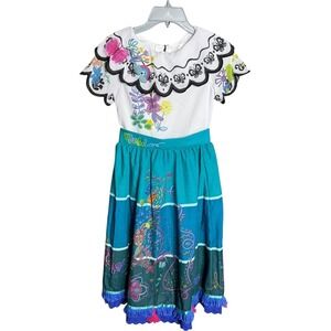 Disney Encanto Mirabel Costume Dress Girls 7/8 Dress Up Halloween